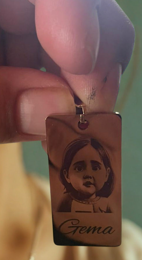 Roségold Foto Anhänger personalisiert – Romantisches Geschenk mit Gravur | Xaneth