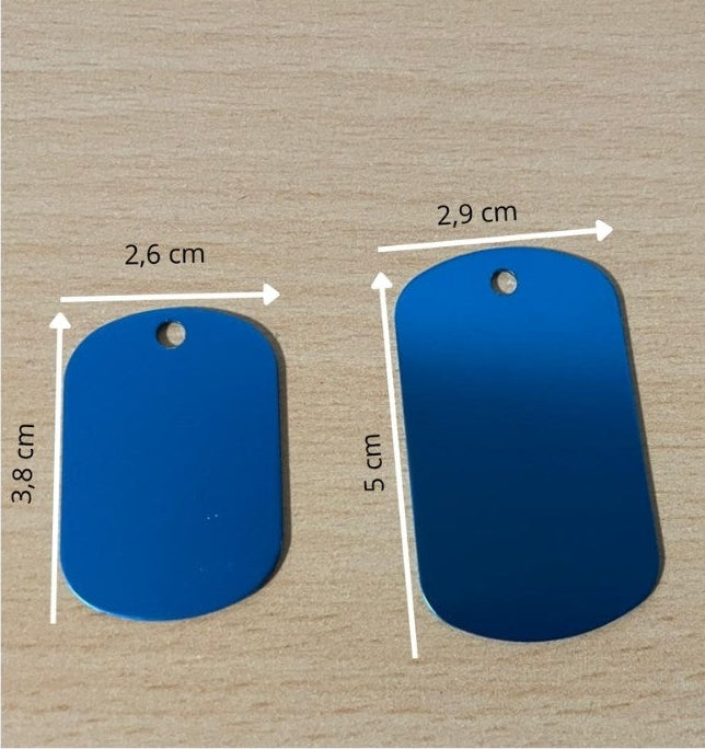 Dog Tag Anhänger – Name & Foto | Verschiedene Größen & Farben