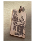 Roségold Foto Anhänger personalisiert – Romantisches Geschenk mit Gravur